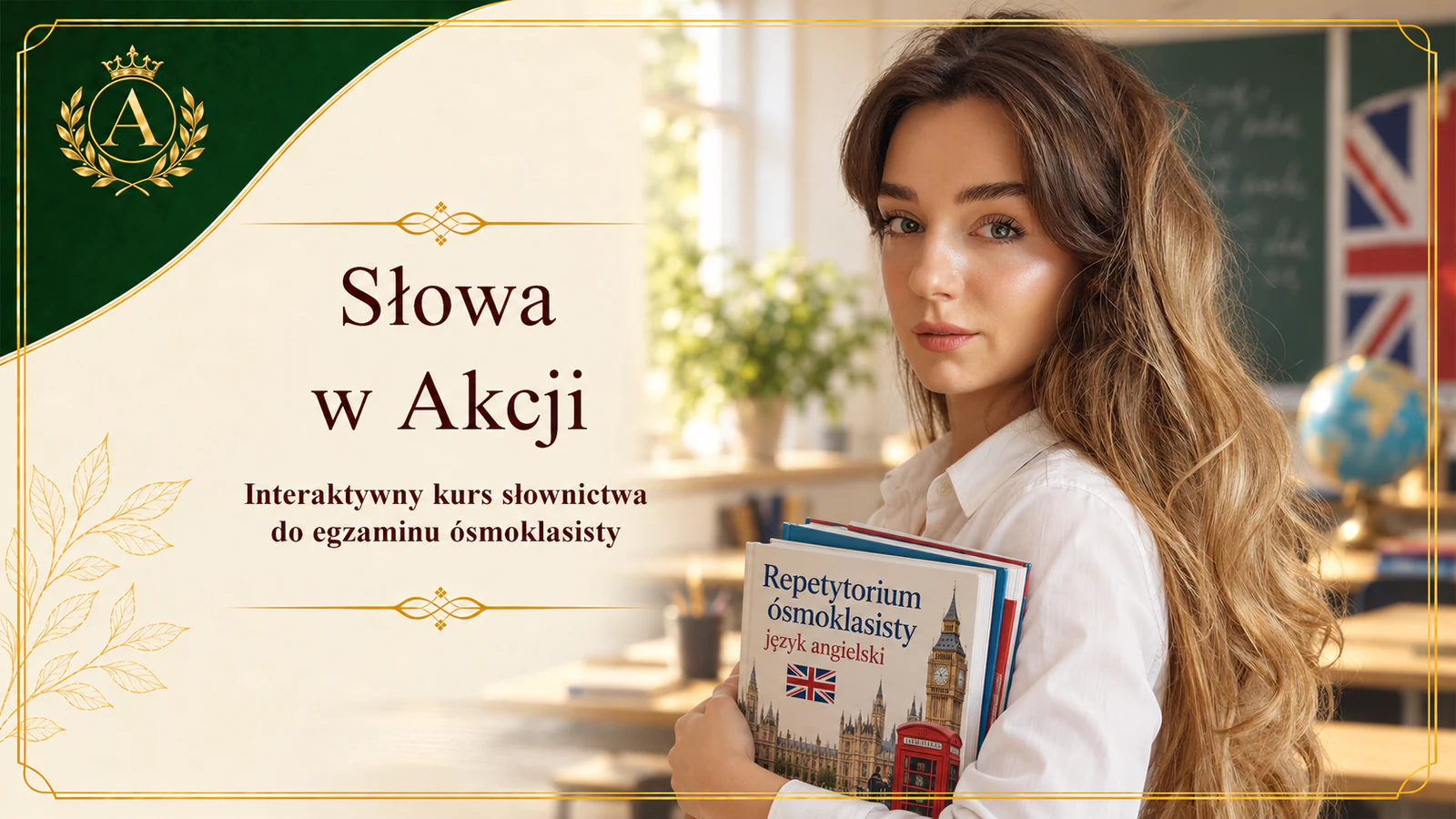 Słowa w Akcji - interaktywny kurs słownictwa do egzaminu ósmoklasisty